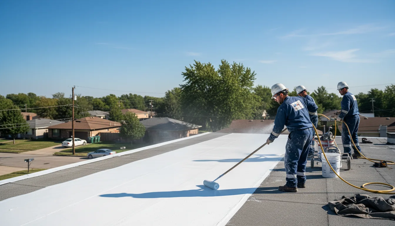 Commercial roof coating in Meridian, MS near me